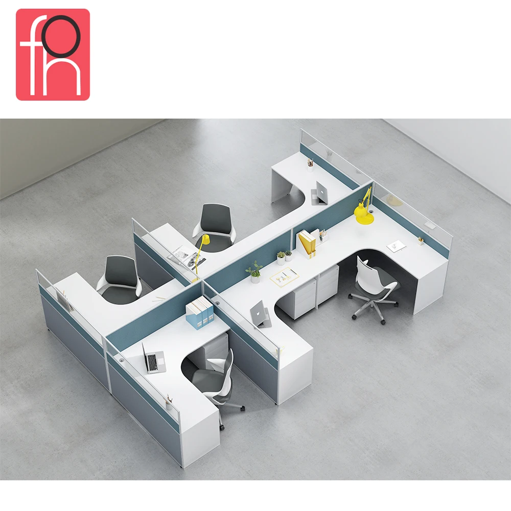 Customization Office Room Partitions Demountable Aluminium Frame Half Height Independence Cubicle