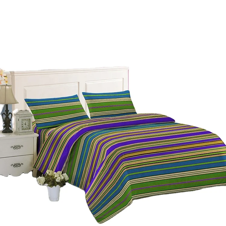 100% Polyester with Flower designs 3d printed bedsheet in bedding set
