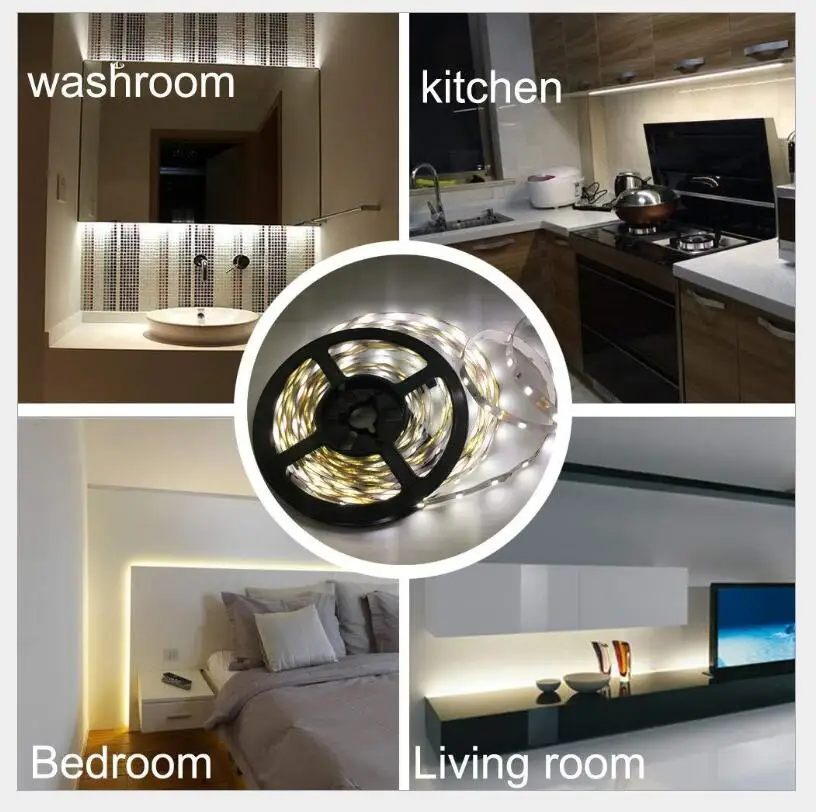 2835 single dimming light mirror headlight decoration light 5 meters set