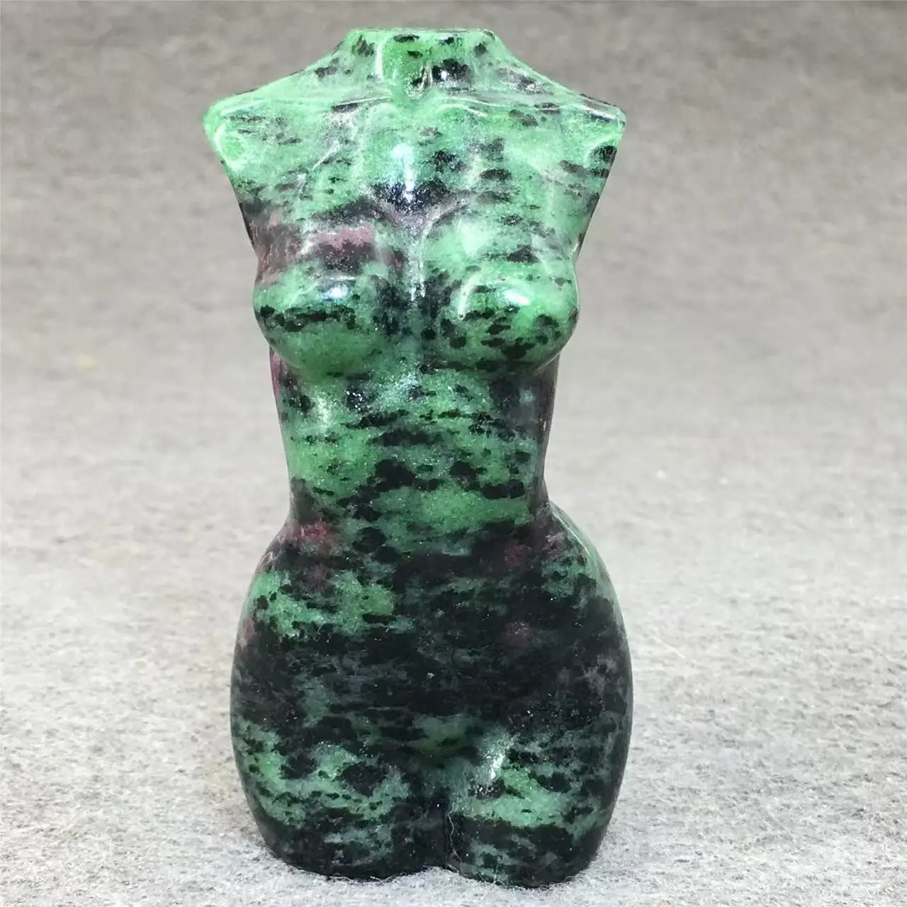 Natural crystal crafts female Mannequin torso hand carving amethyst rose quartz stone nude model women body