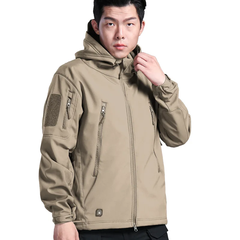 Nylon Windproof Men Quick Dry Soft Shell Jacket Tactical Jacket military Outdoor Hiking Shark Jackets