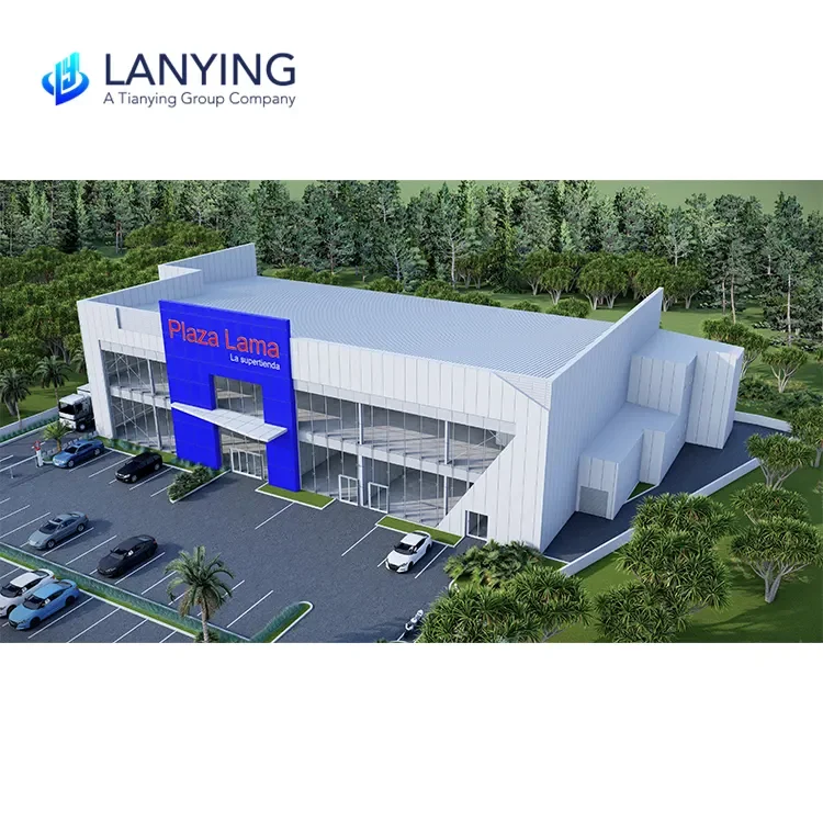 Стальная конструкция Многоэтажный жилой дом металлический каркас автосалона