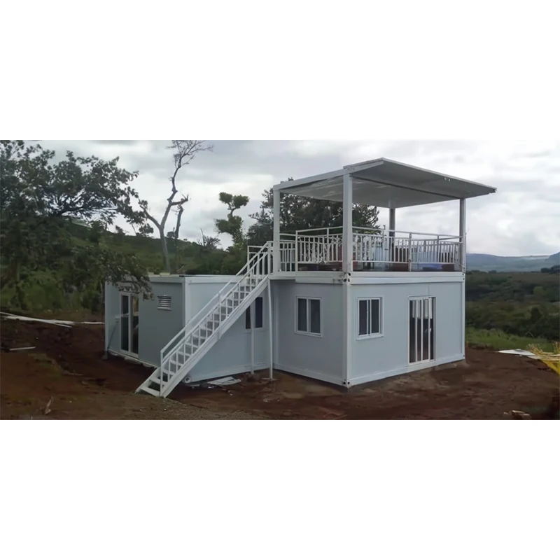 Made In China building apartments  Luxury 2 layer restaurant hotel  Prefabricated Detachable Flat Pack Container House