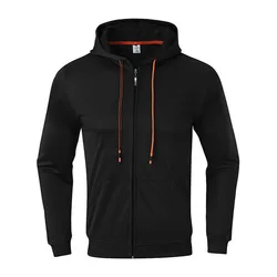 High Quality Custom Wholesale Kangaroo Pocket Hoodie Mens Pullover Zipper