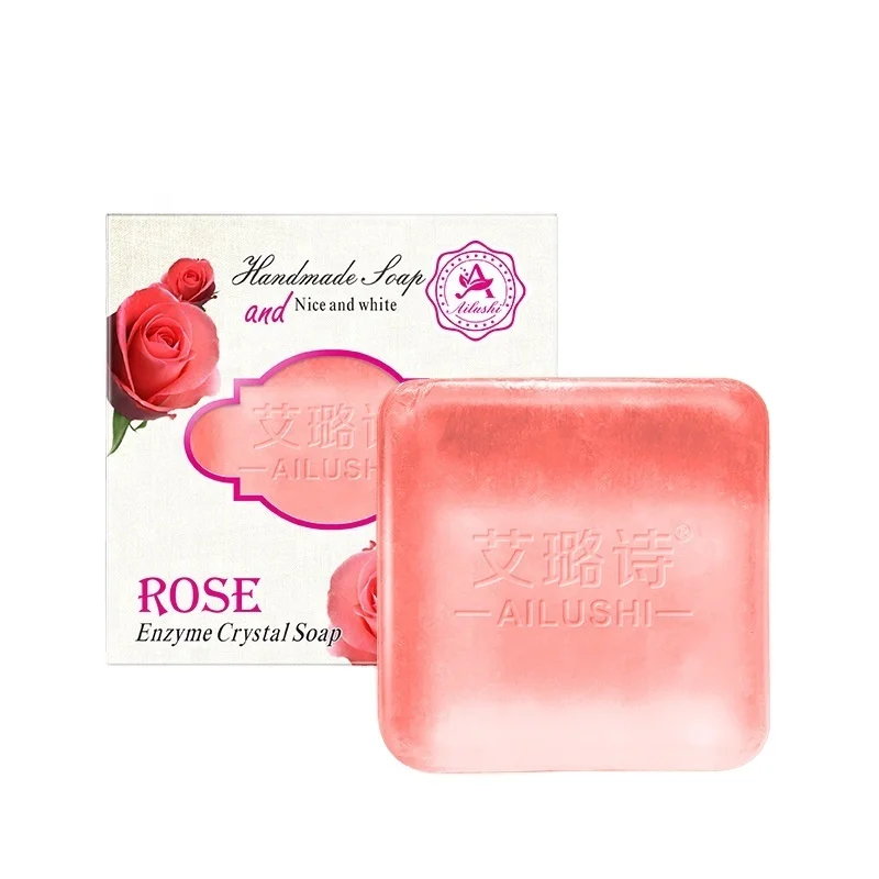 Manufacturer new 128g natural whitening herbal rose asantee soap for body