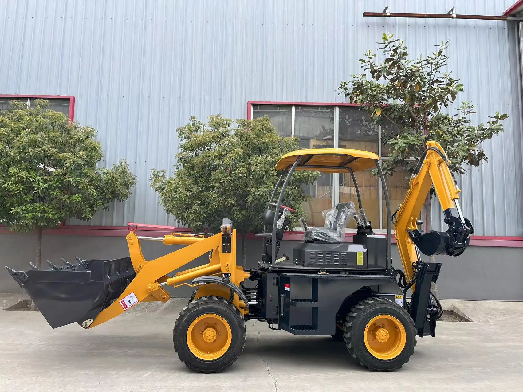New Backhoe Loader Backhoe Loader China Small Wheel Mini 4x4 Tractor Excavator Digger Backhoe Loader