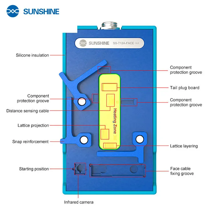 SUSHINE T12A- FACE V2.0 материнская плата нагревательная машина для ремонта мобильных телефонов