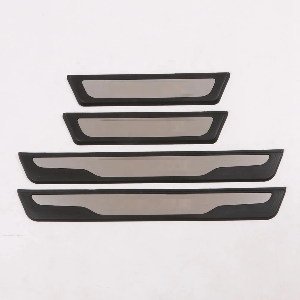 WZXD New Arrival Car Door Sill Guards Stainless Steel Plastic Door Sill Plate Exterior Accessories For Toyota Veloz 2022