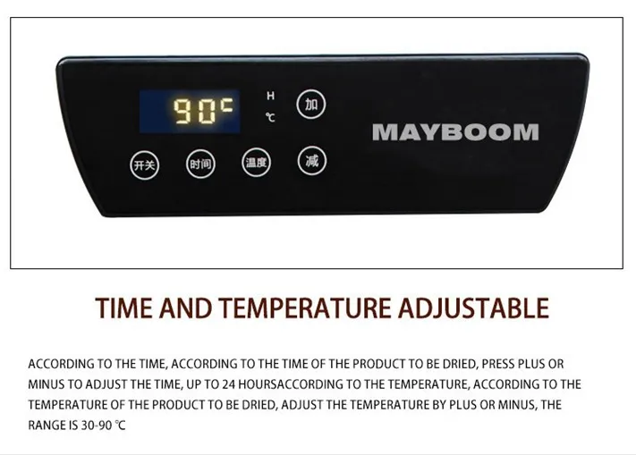 60 trays wholesaler price commercial and home use fruit drying oven vegetable meat jerky fruit dehydrator