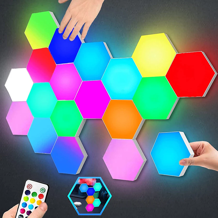 JEJA RGB Quantum Light Smart Hexagon Lights 2024 new product ideas gaming setup hexagon lights gaming lamp ps4
