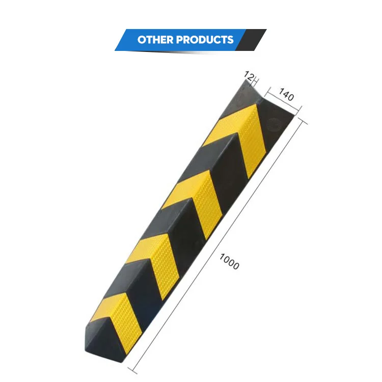 Rubber Round Edge reflective Wall Protector Corner Guard Strip