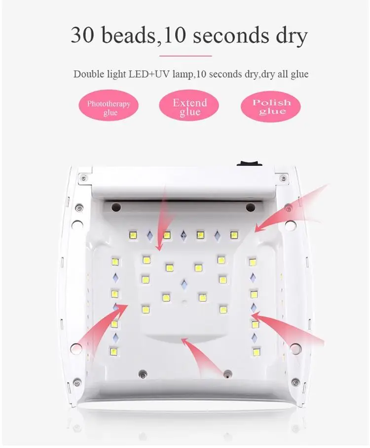 Wholesale Cordless Rechargeable UV Nail Lamp S10 For Gel Portable Wireless LED Nail Dryer Professional Fast Charger Curing Lamp