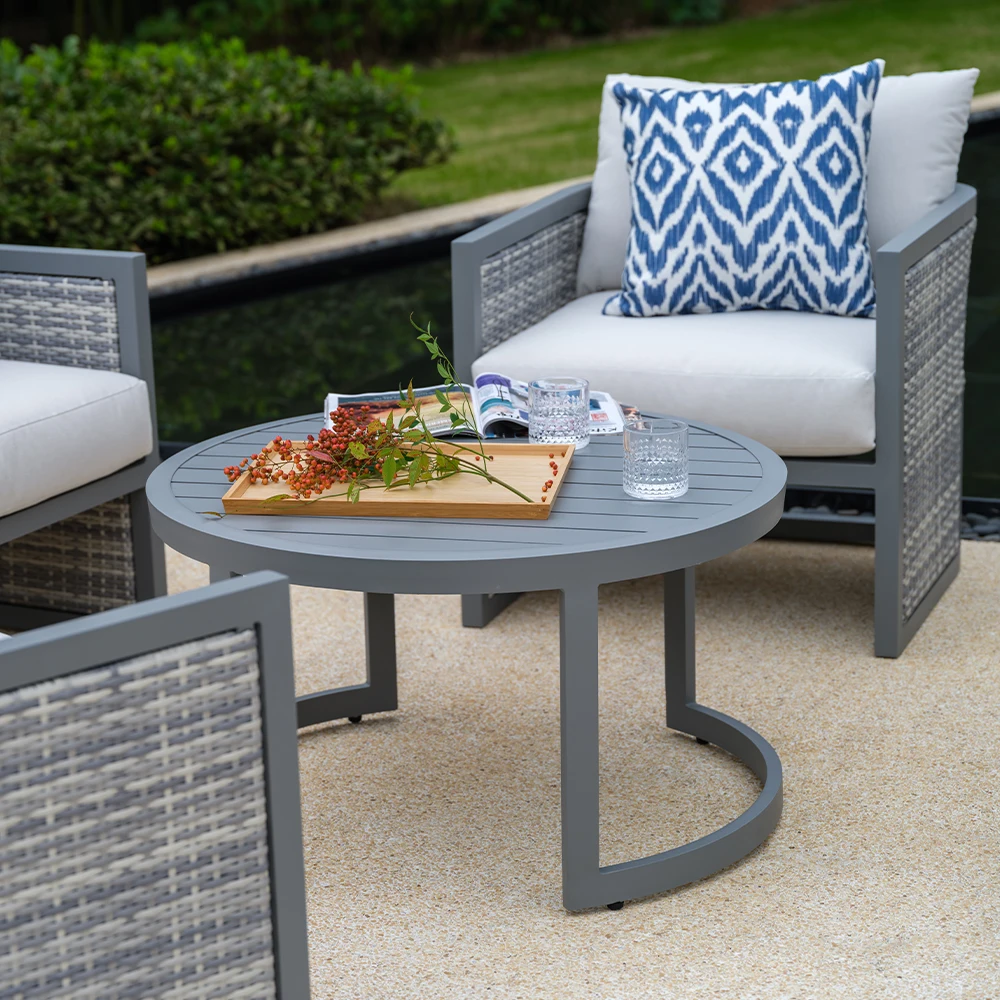 Aluminium Frame Wholesale Rattan Garden Furniture With Waterproof Cushion And Aluminum Frame