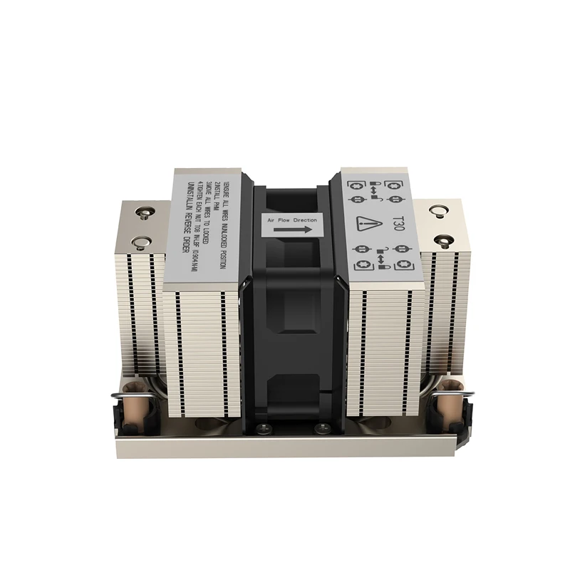 xinhao custom design Wholesale  radiator  LGA4189 400W 2U aluminum fin Copper base 5 heat pipe  Stacked server CPU cooler