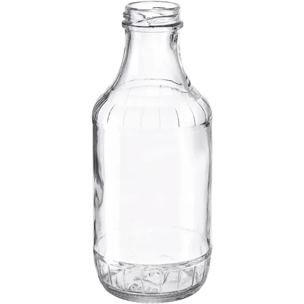 16 oz Decanter Glass Bottle with 38/400 Plastic Cap Heavy Duty 500ml BBQ Decanter Glass Bottle 16 fl oz