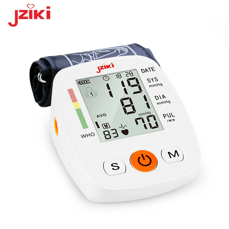 JZIKI  Blood Pressure Monitor Upper Arm BP Cuff Machine Automatic High Blood Pressure Machine Kit