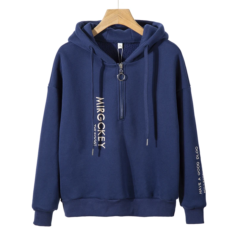 
Rummandy custom high quality pullover plain oversized 100% cotton printed women hoodies Wholesale women sweatshirt supplier 