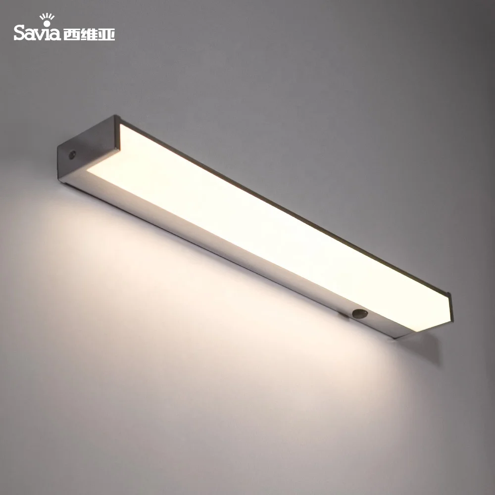 
Savia Waterproof Ip44 Wall Lighting Aluminum 14.4w Smd Mirror Front Light Make Up Hotel Wall Lamps Led Bathroom Mirror Lights 