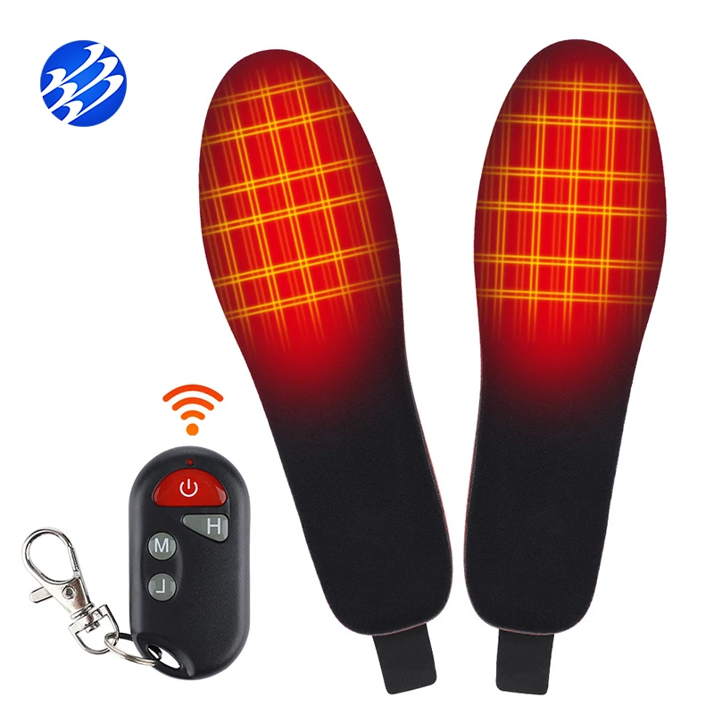 Heated Insoles Rechargeable Wireless Winter Warmer Heating Foot Pad Remote Control Electric Heated Shoe Insole