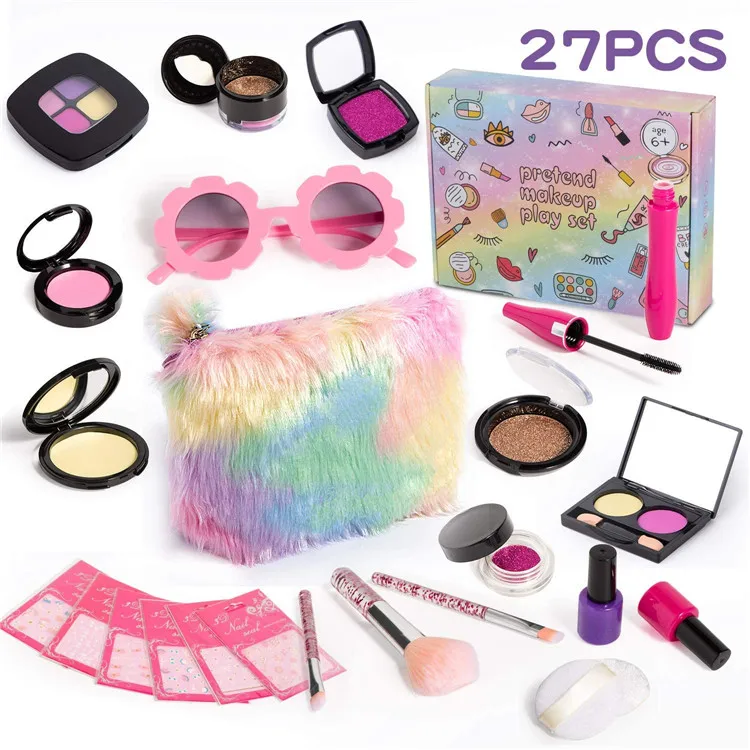
Wholesale girls beauty palette play makeup kit cosmetics for kids 