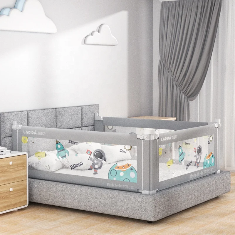 Height Adjustable Bed Rail Guard Protection Rail For Toddlers Bed Guard Rails Kids Bed Barrier