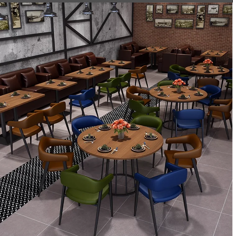 Тематическая музыкальная Обеденная Мебель для обеденного бара в стиле ретро индустриальный стиль бар диван карточка сиденье на заказ коммерческий стол и стул кафе