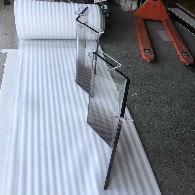 Curve Acrylic Furniture Leg Manufacture Color Plastic Foot For Table Custom