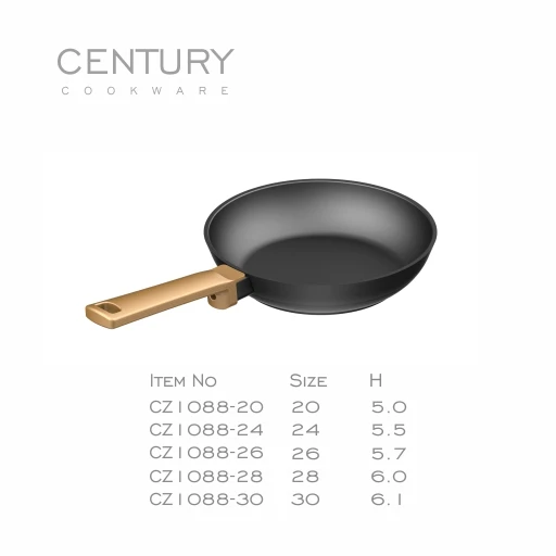 OEM Kitchen Outdoor Cookware Round Cast Aluminium Skillet Round Non-Stick Frying Pan Skillet