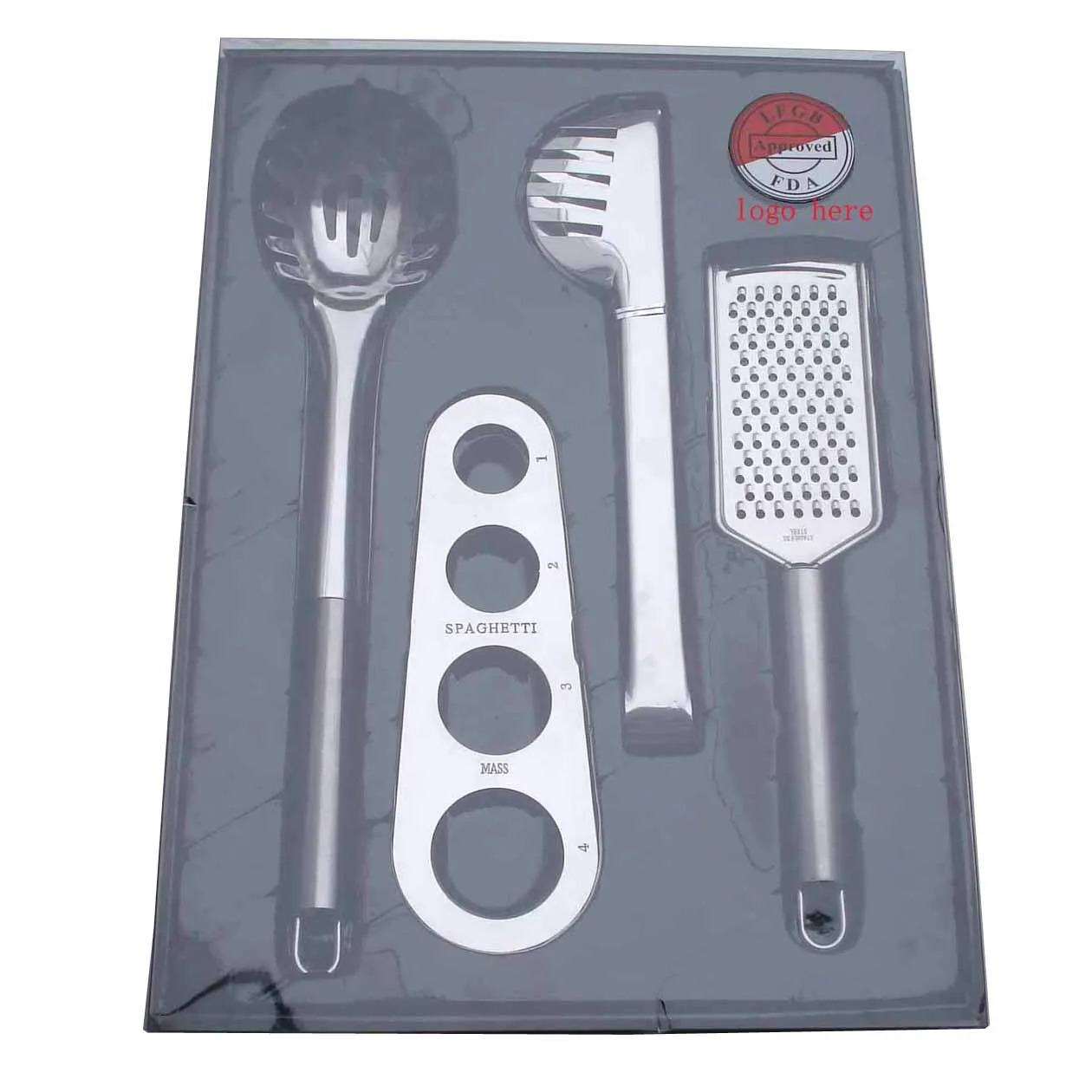 Лидер продаж, инструменты для макаронных изделий из нержавеющей стали, щипцы для спагетти, 4 шт., кухонный набор для спагетти