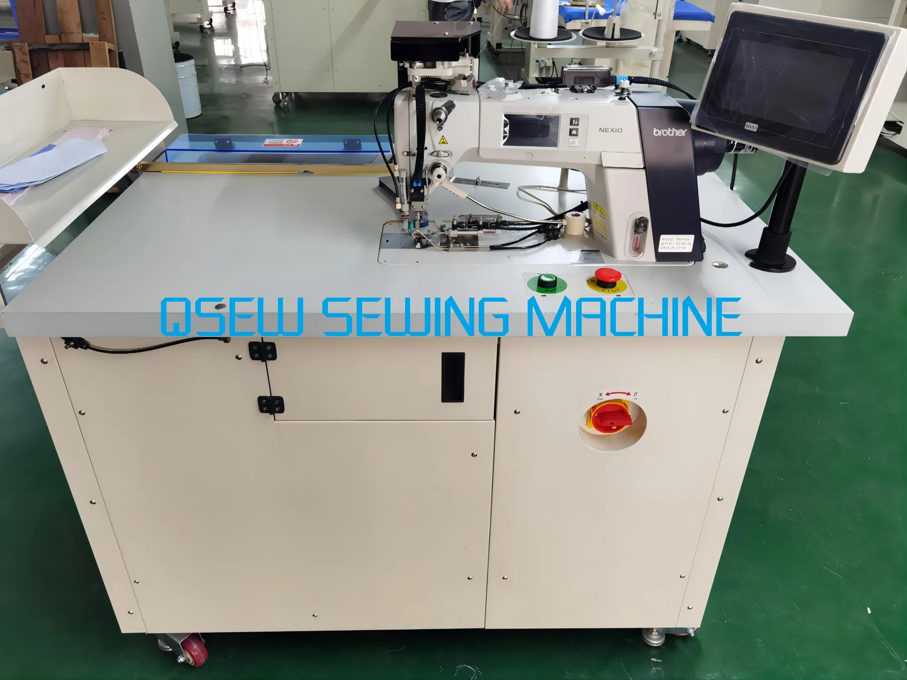 QS-815 Shirt collar sleeve shoulder loop pocket lid upper stitch sewing machine