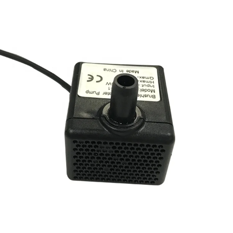 Long life low power high efficiency ultra-quiet CE 1-5W 0.5-2M 30-180LPH DC jack 12 volt mini submersible pet drink water pump