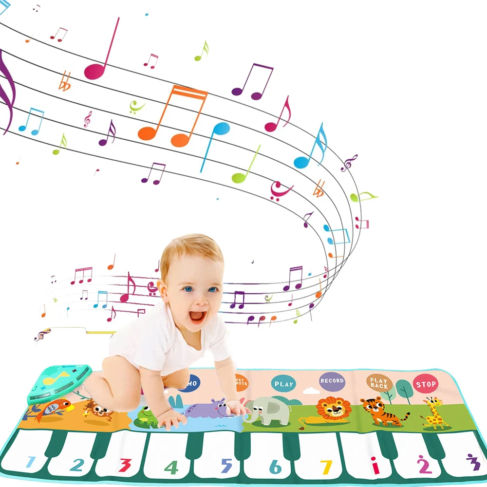 Hot sale Piano Mat Musical Mat  8 Instrument Sounds Piano Mat  for  Baby