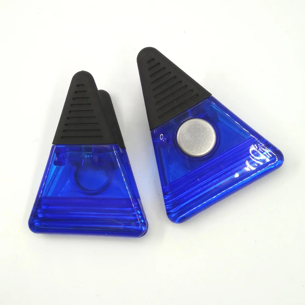 plastic triangle fridge magnet paper clip
