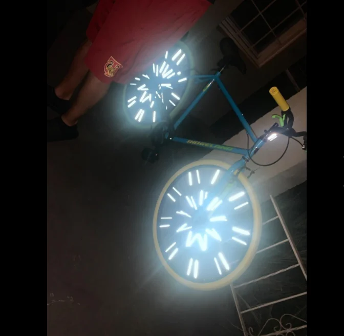 spoke bike wheels covers/spoke bike rims sticks/reflective spoke covers bike