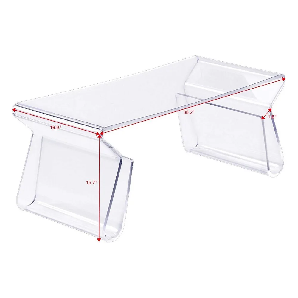 JIHONG Wholesale clear acrylic bedside table acrylic tv table Acrylic furniture