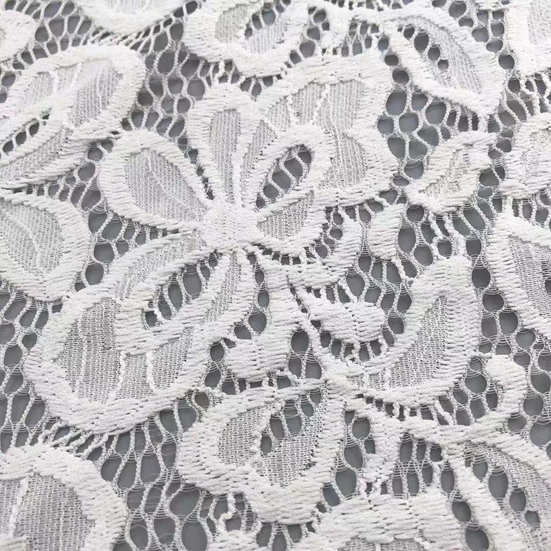 Custom Nylon Cotton Embroidery Guipure Lace Fabric For Decoration