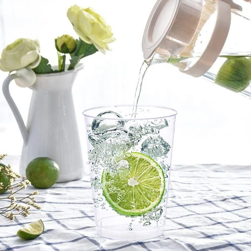 Amazon Choice 5 Stars Elegant Reusable Plastic Drinking Beer Wine Glass Cups