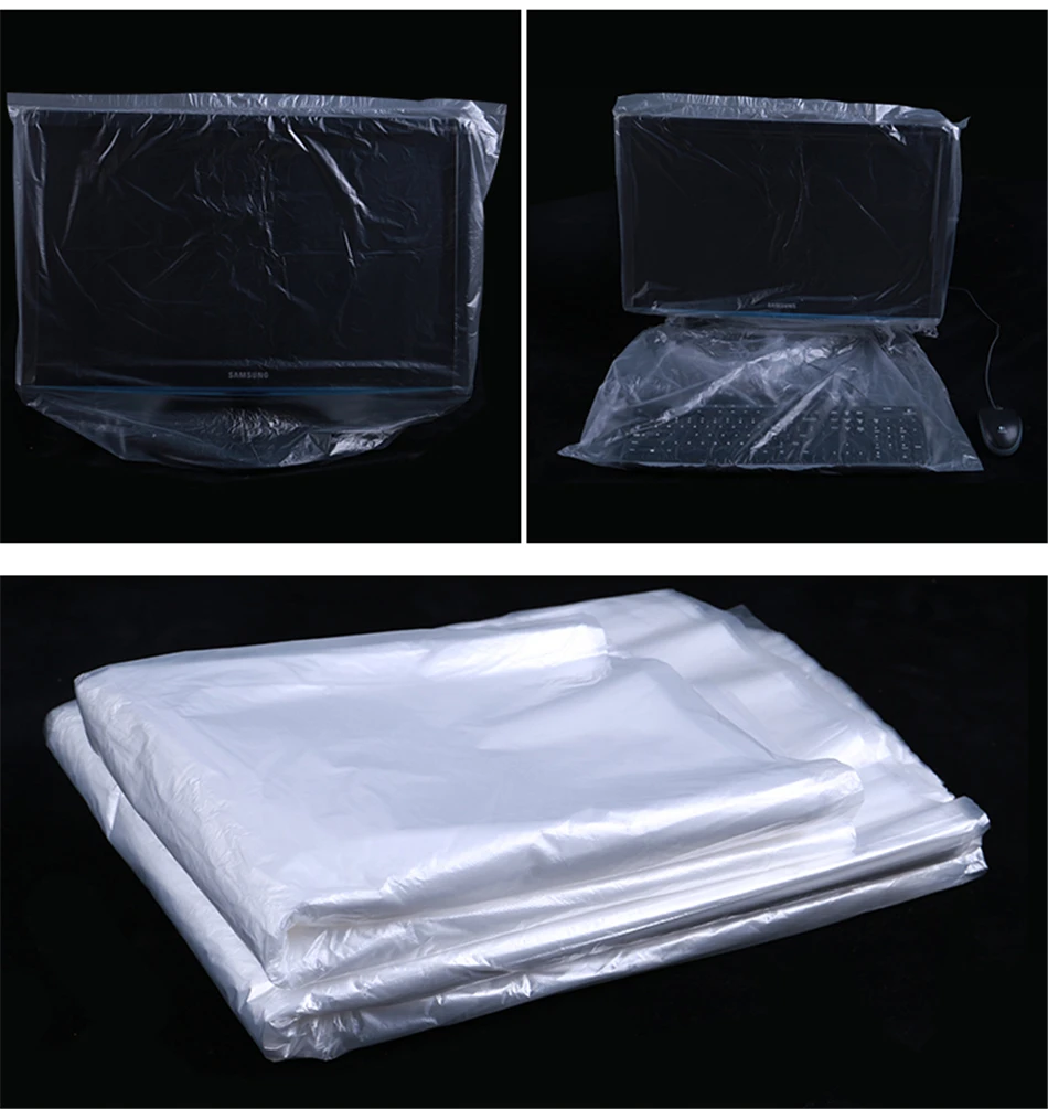Flat Open Poly Bag Plastic Flat Bottom Bag Transparent Pe Clear Plastic Food Package LDPE Gravure Printing Recyclable Other Food