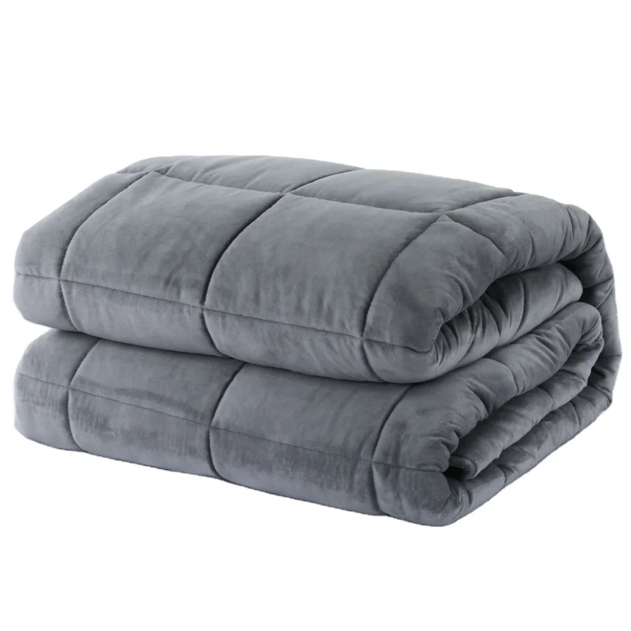 Утяжеленное одеяло 15 фунтов из хлопчатобумажной ткани для взрослых на заказ Прямая поставка