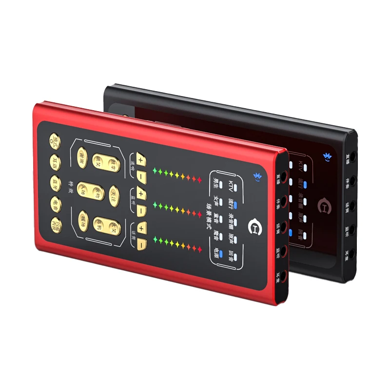 FionTu Usb Sound Card Live Broadcast Equipment Studio Audio Interface Recording Sound Cards Interface Audio Studio