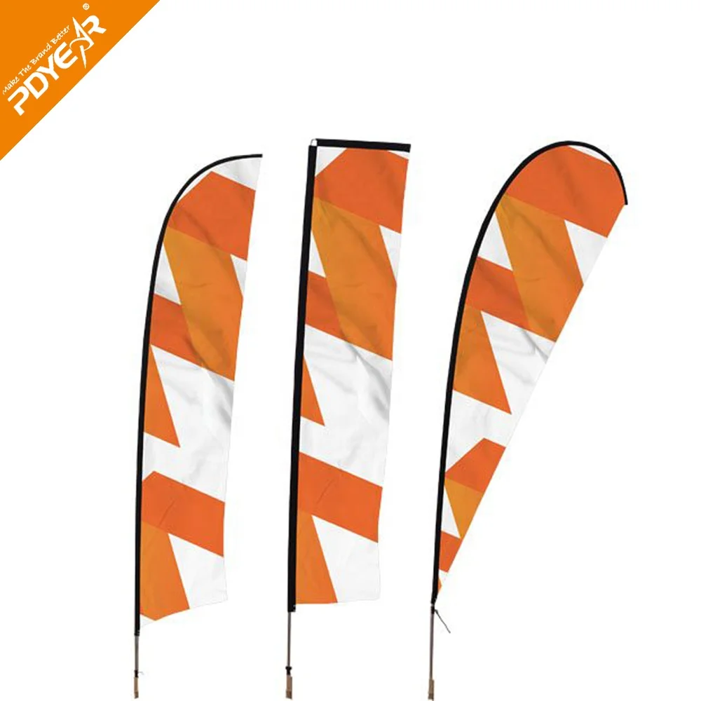 7ft 12ft 16ft Outdoor Advertising  Wind Banner  Flying Marketing Flag