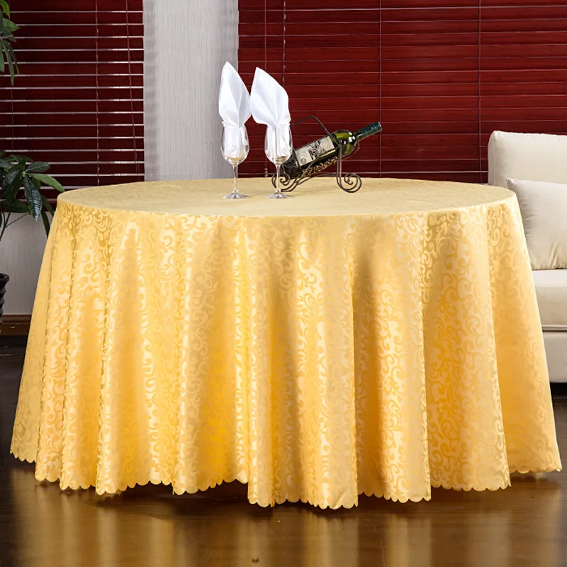 Luxury round table cloth for wedding Round Sequin Embroidered Roll Table Cloth Light Seamless Square Modern Festival Decoration