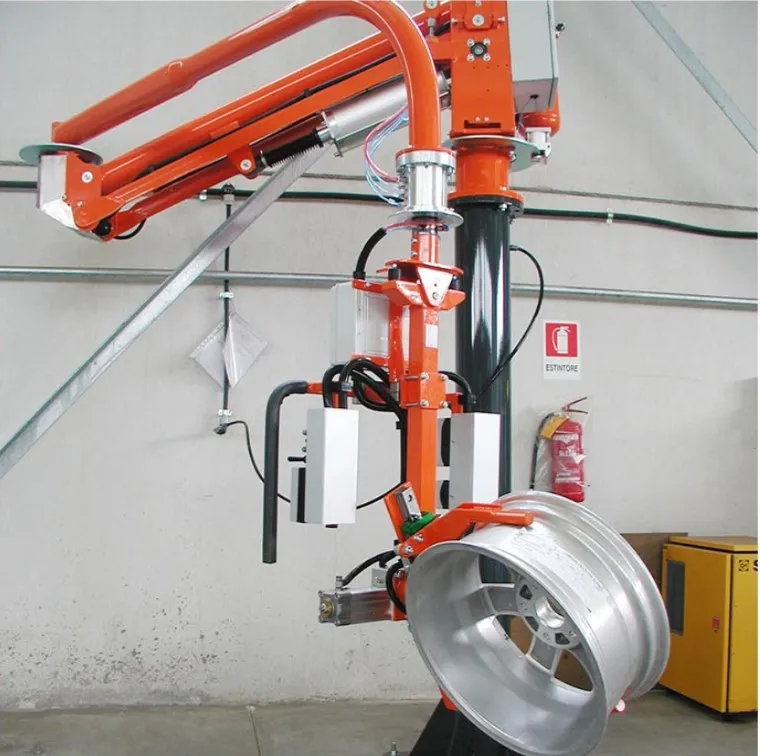China robot mobile zero gravity crane gantry handling tire wheel hub car manipulator