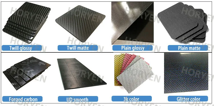 Customize cnc cutting carbon fiber sheet accessories for guitar picks