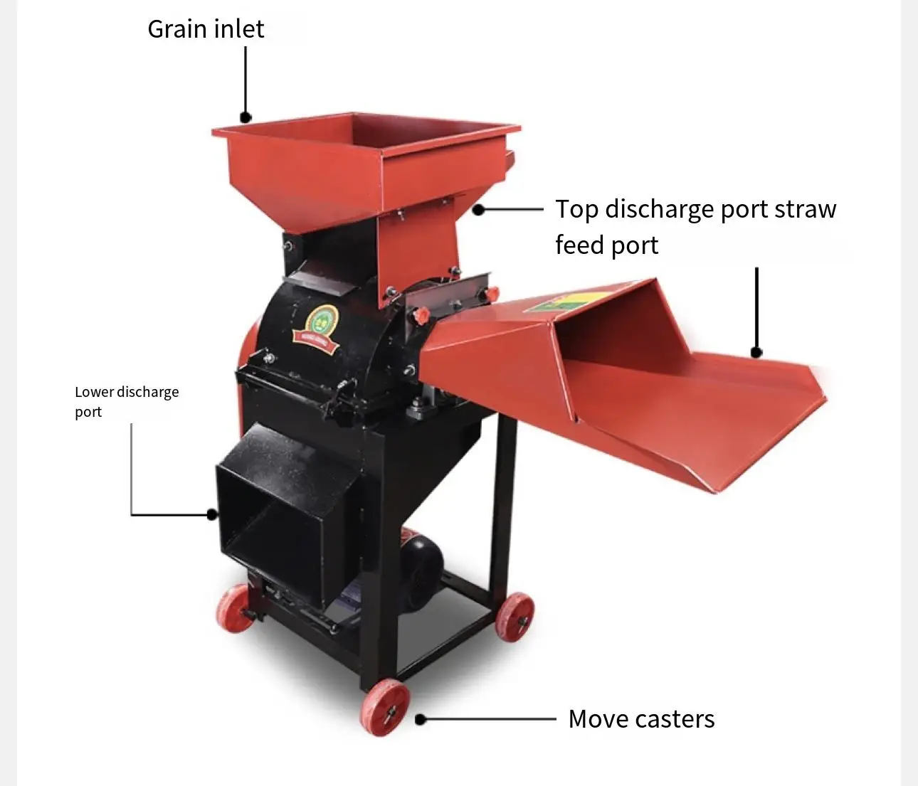 Dry And Wet Poultry Feed Forage Grinding Machine Pig Cattle And Sheep Feed Granule Grinding Machine