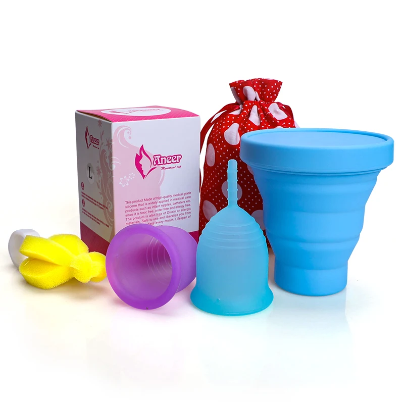 Menstrual Cup Women Period Cup Medical Grade Silicone Lady Cup Feminine Hygiene Menstrual Collector Gift Vaginal Tampons