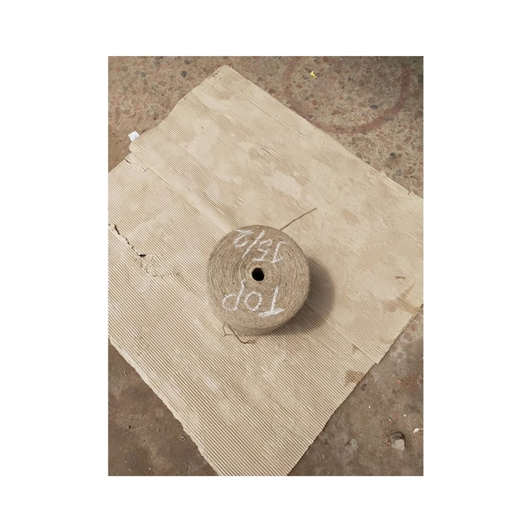 Factory cheap price sustainable moisture-absorbent standard quality natural color eco-friendly jute yarn rope for pad