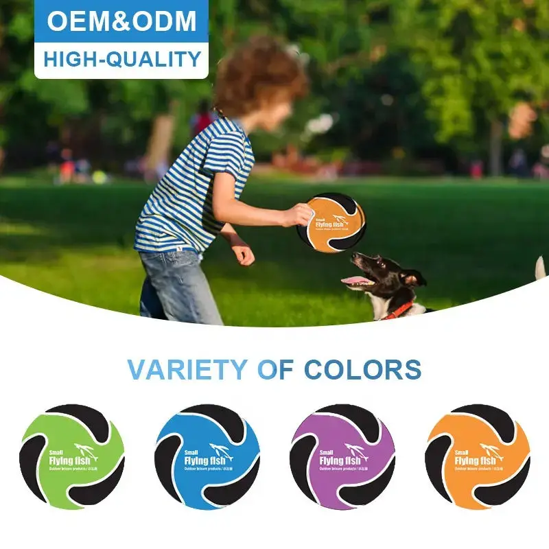 Wholesale Multi Size Soft Material Flying Disc Training Toys Summer Garden Or Beach Flying Disc Game