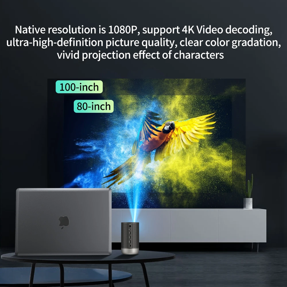 Home Theatre Digital Cinema Projector DLP 720P 1080p Home Native 3D Theater Video Proyector Smart 4K Support WIFI 3D Projector
