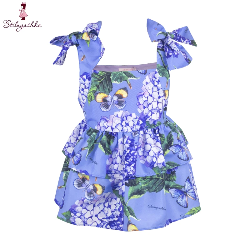 
Blue Polyester Kids Clothes Toddler Girls T Shirt 3 Years Baby Tops for Summer 